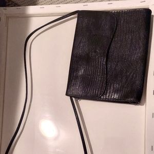 Small black snake skin design purse